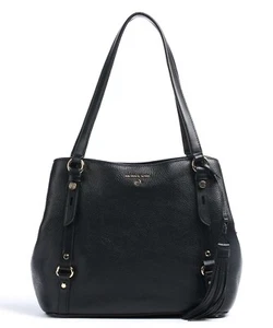 MICHAEL KORS NAVY MEDIUM CARRIE SATCHEL – USED ONCE – EX. CON - Picture 1 of 8