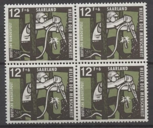 No: 110105 - SAARLAND (ALEMANIA) - UN ANTIGUO BLOQUE DE 4 (12 F) - ¡ESTAMPILLADA SIN MONTAR O NUNCA MONTADA!¡! - Imagen 1 de 1