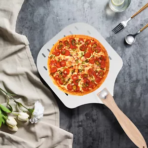Pizzaschaufel Pizzaschieber Aluminium Pizzaheber Pizzaofen Ergonomische Griff - Bild 1 von 19