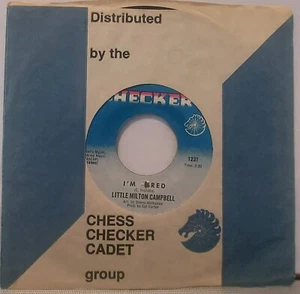 LITTLE MILTON CAMPBELL 7" I'M TIRED CHECKER CHESS DONNY HATHAWAY BLUES 1970 - Picture 1 of 1