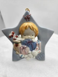 Adorno de Navidad Enesco Kinca 1990 Estrella Bebé T40 - Imagen 1 de 3
