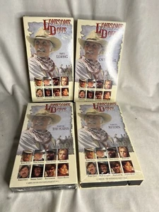 Lonesome Dove Set of 4 VHS Tapes-The Epic Western 1990's Series Part 1, 2, 3, 4 - Picture 1 of 5