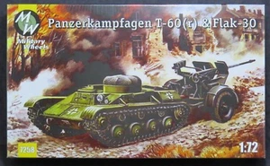 RUEDAS MILITARES Panzerkampfagen T-60 (r) y Flak 30 Gun 7258 IBM72058 1/72 - Imagen 1 de 2