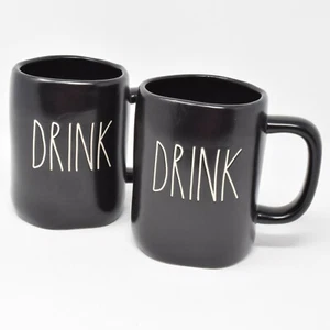Rae Dunn Trinkbecher Schwarz & Weiß Neu Tasse von Magenta - Bild 1 von 10