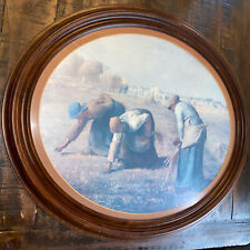 The Gleaners 1857 Jean Frances Milet French 1814-1875 Oval Wall Art Print Framed