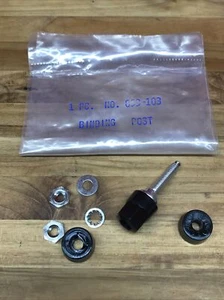 Vintage schwarze Bananenpfosten für Radio & Audio Verstärker - Bild 1 von 1