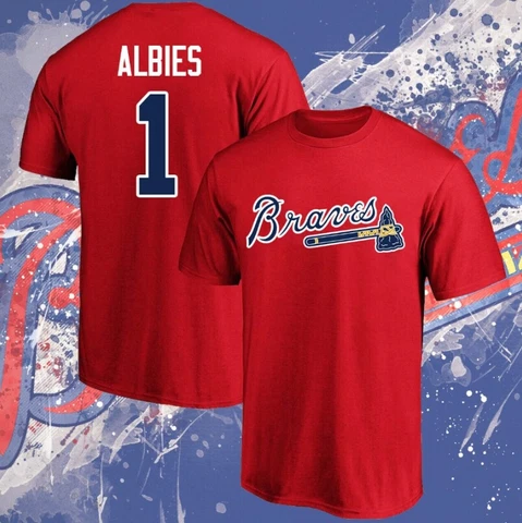 Ozzie Albies #1 Atlanta Team Braves Player Number Unisex T-shirt Gift Fan S-3XL Cover