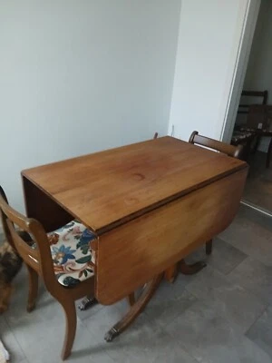 Duncan Phyfe Mahogany Circa 1930s Dining Table Vintage  - Image 1 of 4
