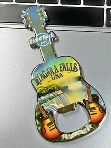 HARD ROCK CAFE ** NIAGARA FALLS, USA *** V17 GUITAR BOTTLE OPENER MAGNET ~ WOW! - Picture 1 of 1