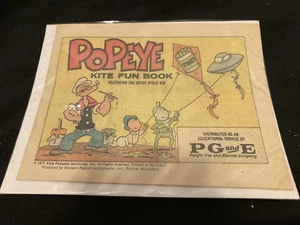 POPEYE KITE FUN BOOK 1977 PG&E PACIFIC GAS & ELECTRIC SORTEO PROMO - Imagen 1 de 1