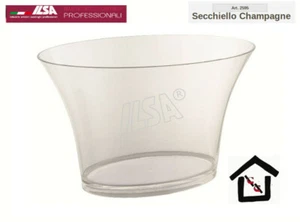 ILSA SECCHIELLO GHIACCIO ACRILICO TRASPARENTE CHAMPAGNE SPUMANTE cm 33x21  - Foto 1 di 1