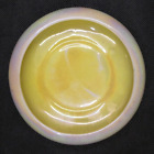 Small Vintage Wembley Ware Yellow/Pink Lustreware Vase/Bowl (11Cm Diameter)