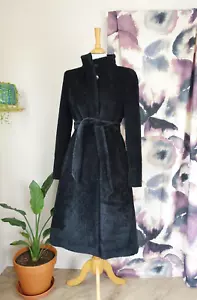 MAX MARA STUDIO Black Alpaca & Virgin Wool Coat Size 10 - Picture 1 of 19