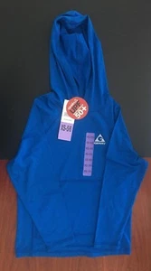 Gerry Youth Hooded Sun Tee Long Sleeves (Blue HTHR, XS-5/6) UPF 50+ - Picture 1 of 1