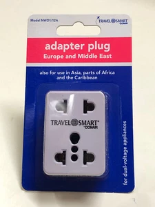 Conair Travel Smart Adapter Stecker für Europa Frankreich Deutschland Israel & Mittlerer Osten - Bild 1 von 6