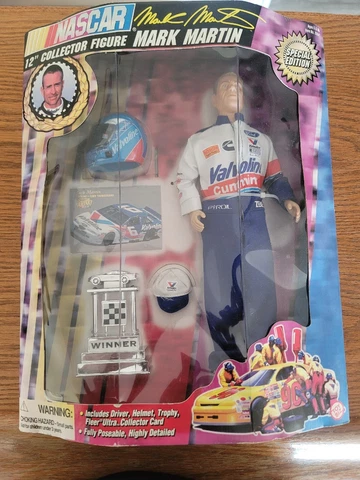 Mark Martin Nascar 12" Collector Action Figure Valvoline Spec Ed 1997 Cover