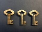 Three interesting hollow barrel keys with PO codes