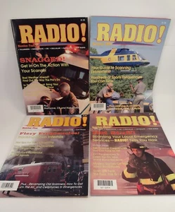 Radio Magazine Lot Of 4 Ham Shortwave Satellite CB Scanners Cellular Broadcast - Picture 1 of 6