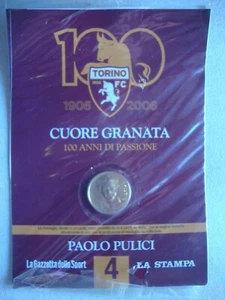 MEDAGLIA CUORE GRANATA CENTENARIO FC TORINO - PAOLO PULICI -  N° 4 - Picture 1 of 1