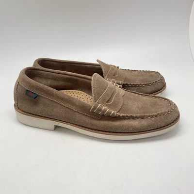 GH Bass Weejuns Zapatos Para Hombres 10 D Penny Mocasines Marrón Gamuza Larson Cuero Eva Foto 1 de 4
