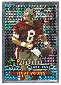 1996 TOPPS CHROME 3000 YARD CLUB  #138 STEVE YOUNG San Francisco '49ers - Picture 1 of 1