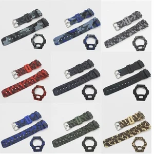 Correa de camuflaje + estuche con bisel para Casio DW-6900 DW-6600 (3230) correa de reloj de goma de resina - Imagen 1 de 22