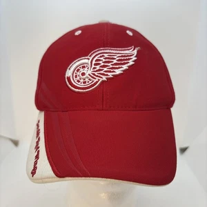 Gorra Detroit Red Wings ajustable favorita de los fanáticos gorra roja con tirantes - Imagen 1 de 10