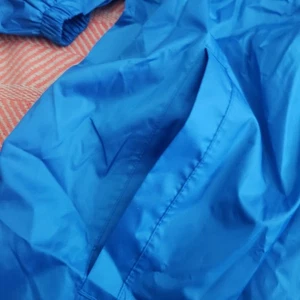 NWOT Lands' End Men's Blue Hooded Windbreaker Sz XXL Travel/Outdoors/Hiking - Picture 1 of 7