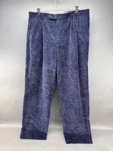 Ermenegildo Zegna Blue Corduroy Pants Mens Size 38x32(True) - Picture 1 of 6