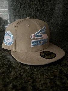 Neu mit Etikett New Era Mütze Kappe braun Chicago White Sox Batter 59fifty nicht verstellbar blau UV 7 1/2 - Bild 1 von 5