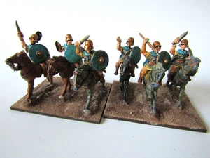 A23  ROMAN / CARTHAGINIAN - HEAVY CAVALRY  X 6  25/28MM WELL PAINTED METAL - Picture 1 of 2