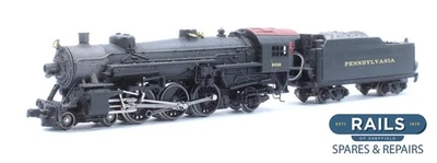 MODEL POWER 'N' GAUGE 7401 PENNSYLVANIA 4-6-2 PACIFIC #2032 STEAM LOCOMOTIVE - Image 1 of 4