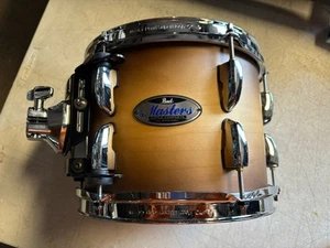 Pearl Masters Ahorn komplett 10 Durchmesser x 7,5 Deep Tom Satin Natural Burst - Bild 1 von 4
