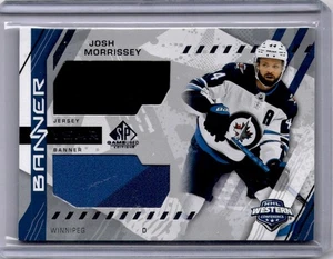 JOSH MORRISSEY Western Conf. Banner Year Relics #BYA-MO 2021-22 UD SP Spiel gebraucht - Bild 1 von 2