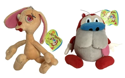 Ren and Stimpy 7" Peluche Dakin 1993 Nickelodeon con Etiquetas SIN Boxer Shorts De Colección Foto 1 de 4