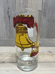 Verre à boire fête du bicentenaire 1776-1976 Liberty Bell - Photo 1/3