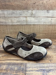 Taos Wildleder Mary Jane flache bequeme Schuhe Größe 9 hellbraun braun Wandern Freizeit - Bild 1 von 12