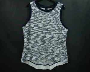 Sussan Knit Top Sleeveless Womens Navy/White Size XL - Picture 1 of 11