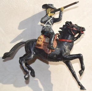 Südstaatler Eidgenossen Soldat Ritter mit Gewehr (Chromoplast?) 60er Jahre Schön - Bild 1 von 6