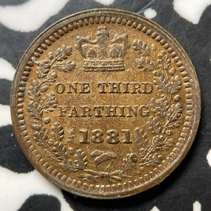 1881 Great Britain 1/3 Farthing Lot#MK289 - Picture 1 of 2