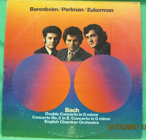 Barenboim/Perlman/Zuckerman - Bach Double Concerto D Minor & Concerto No 2 - Picture 1 of 4