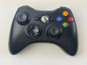 Controlador Inalámbrico Microsoft Xbox 360 Negro Modelo 1403 Original OEM Probado - Imagen 1 de 8