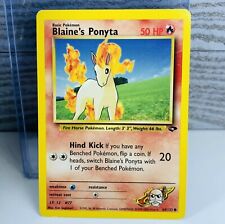 Blaine's Ponyta 64/132 Gym Challenge Pokemon Card Non-Holo