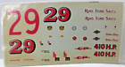 JNJ 1963 Nelson Stacy #29 rons ford sales galaxie decal 1/25 1/24