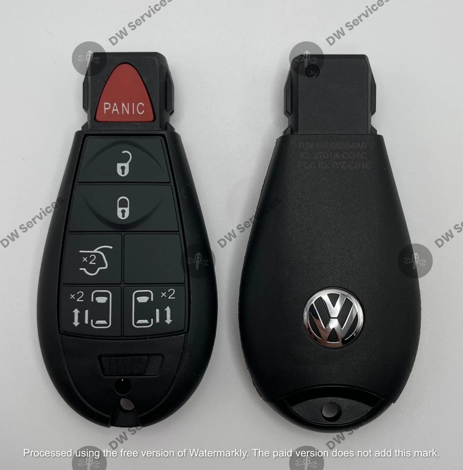 ¡NUEVO! OEM Genuino Volkswagen ROUTAN Entrada sin llave Mando a distancia FOBIK IYZ-C01C Foto 1 de 4