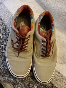 VANS Mexican Baja Fiesta Accent Canvas Shoes Skateboard Low Gray Men's 8 Wm 9.5 - Picture 1 of 7
