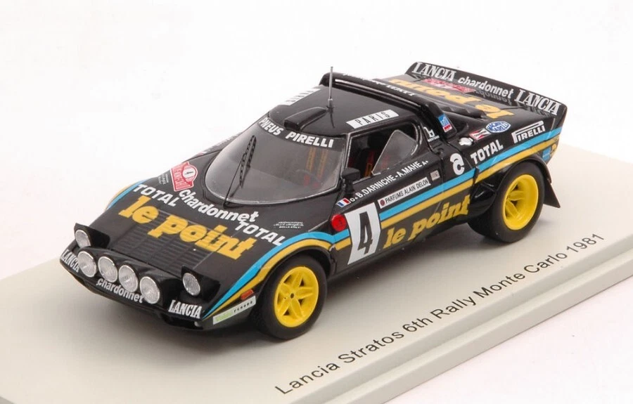 Lancia Stratos #4 6th Monte Carlo 1981 B.darniche / A.mahe' 1:43 Model S9098 - Immagine 1 di 1