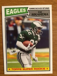 2013 Topps Archives Vai Sikahema (87 Topps style) Philadelphia Eagles - Picture 1 of 1