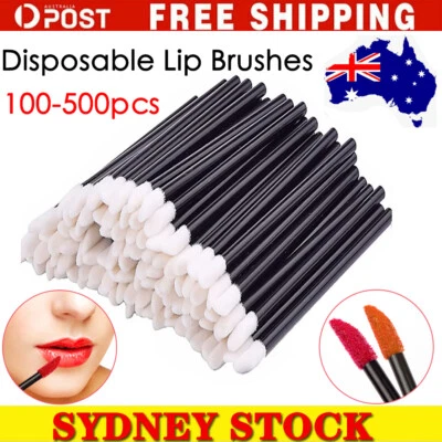 200/500/1000 Pcs Lip Gloss Brush Disposable Wands Lipstick Applicator Brushes - image 1 of 4