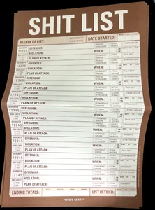 Lot of 7 SheetsKnock Knock Shit List 2006 Silly Humor - Foto 1 di 3